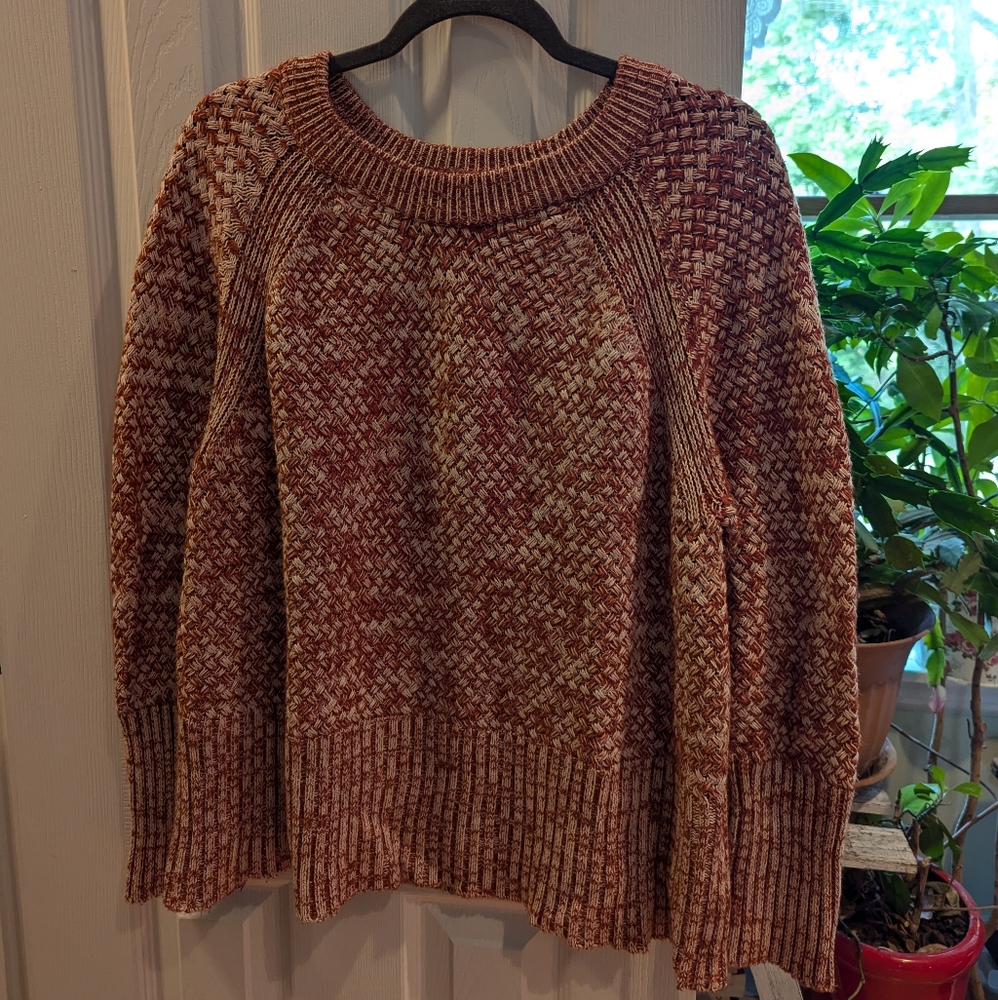 Universal Thread Orange Marled Sweater, XL